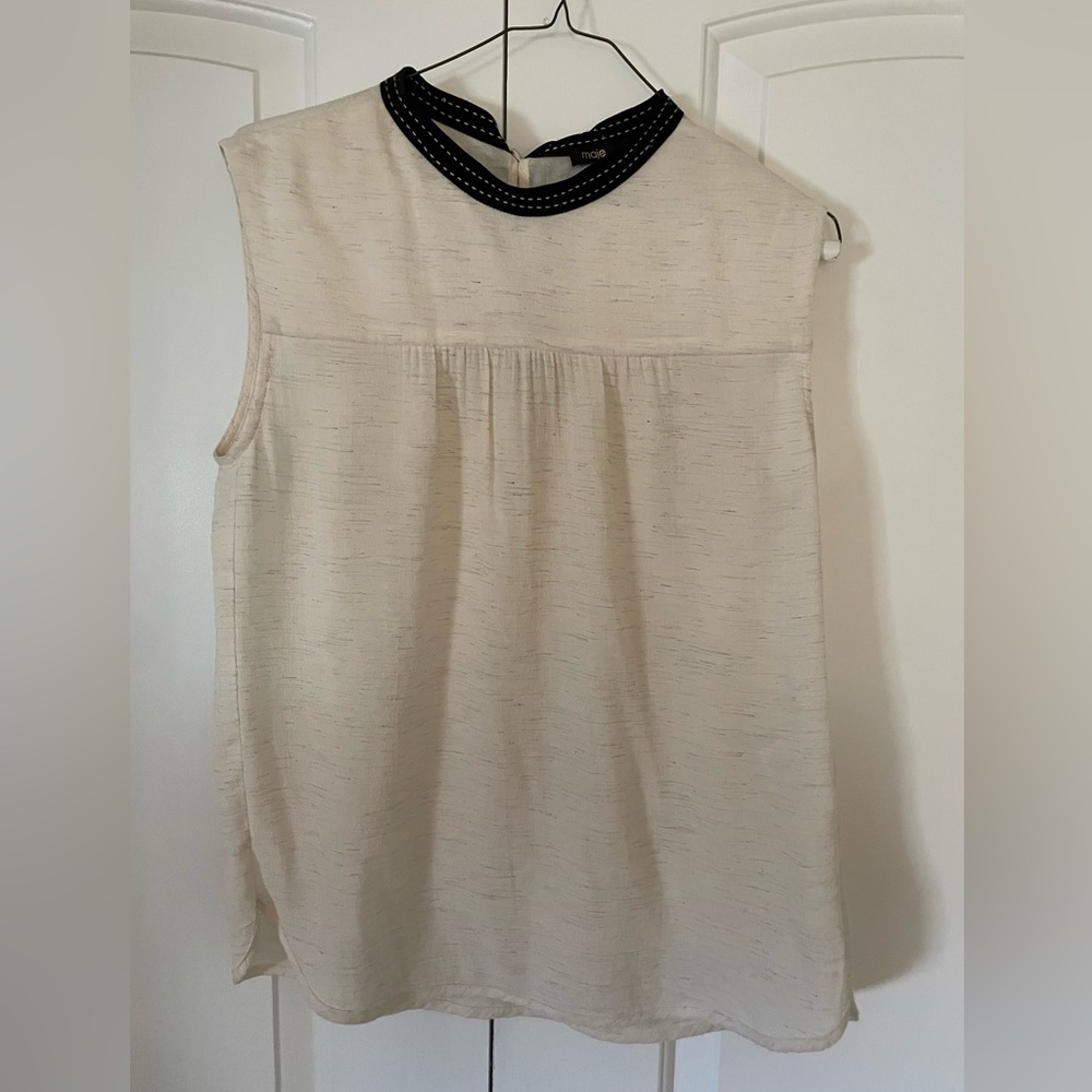 Maje Beige top - Like new!